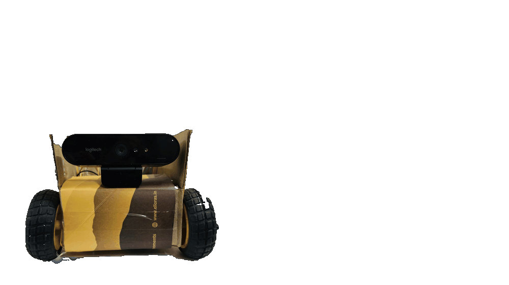 Boxtron driving in, dancing around, and zooming off